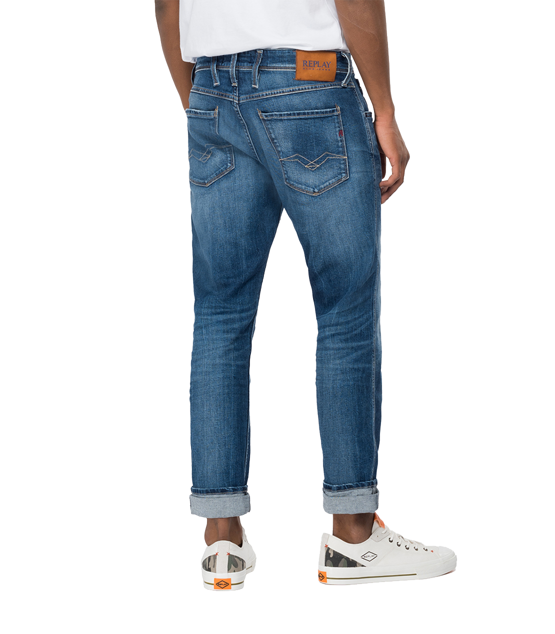 573BIO ANBASS 10.5oz ダークインディゴスーパーストレッチデニム 詳細画像 ミディアムブルー 3